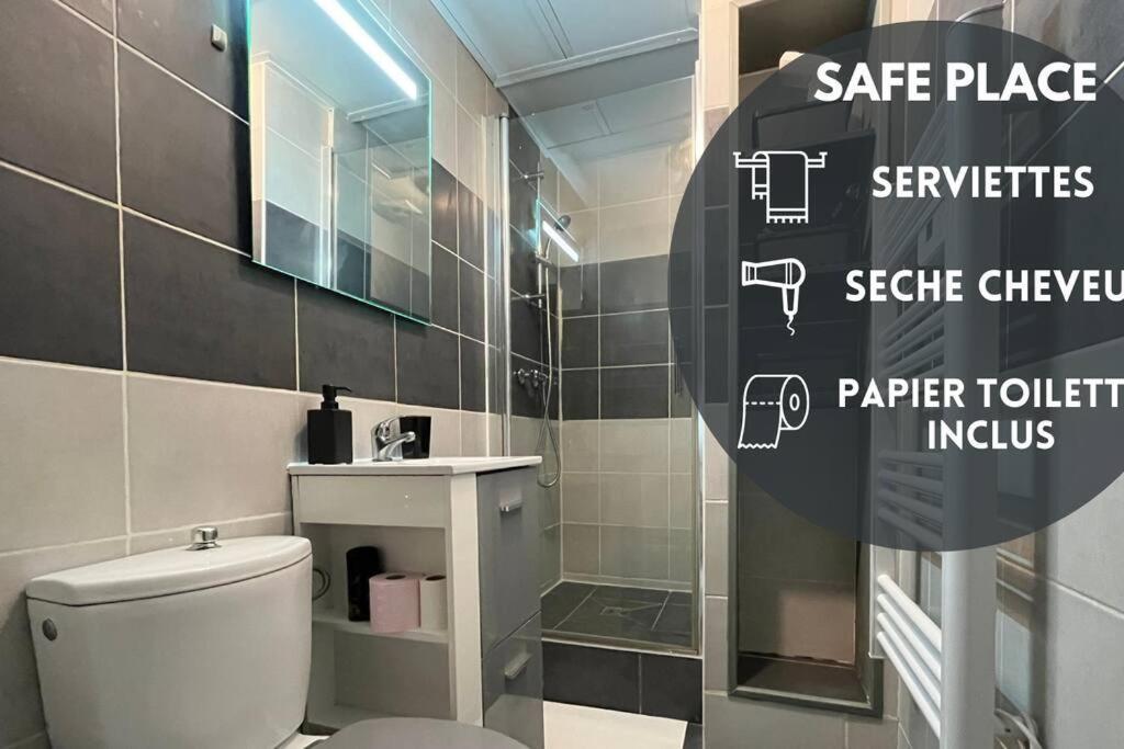 Saafeplace-4Pers-Wifi-Keybox-24Sur7 Étampes Εξωτερικό φωτογραφία