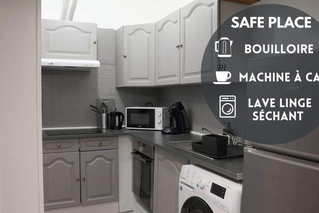 Saafeplace-4Pers-Wifi-Keybox-24Sur7 Étampes Εξωτερικό φωτογραφία